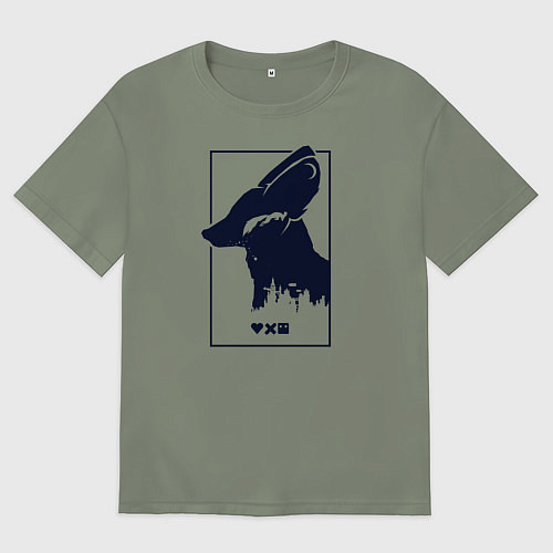 Женская футболка оверсайз Love Death And Robots Доброй охоты / Авокадо – фото 1