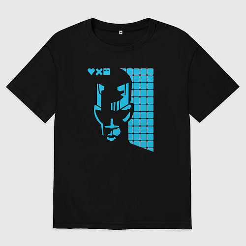 Женская футболка оверсайз Love Death And Robots Zima Blue / Черный – фото 1