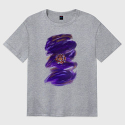 Футболка оверсайз женская Мотивация, цвет: меланж