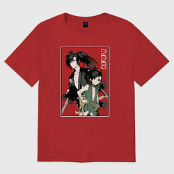 Футболка оверсайз женская Дороро Dororo, цвет: красный