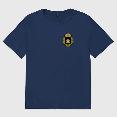 Женская футболка оверсайз Тихоокеанский флот ВМФ России / Тёмно-синий – фото 1