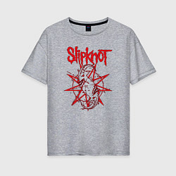 Женская футболка оверсайз Slipknot Slip Goats Art