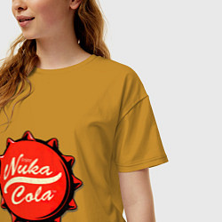 Футболка оверсайз женская Nuka Cola Fallout, цвет: горчичный — фото 2