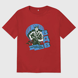 Футболка оверсайз женская Никто кроме нас, цвет: красный