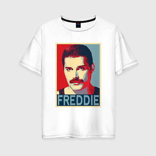 Женская футболка оверсайз Freddie / Белый – фото 1