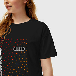 Футболка оверсайз женская Audi - Racing, цвет: черный — фото 2
