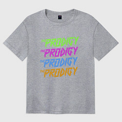 Футболка оверсайз женская The Prodigy, цвет: меланж