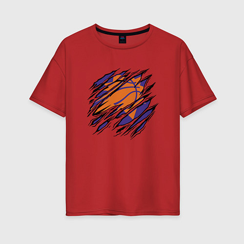 Женская футболка оверсайз Phoenix Game / Красный – фото 1