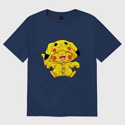 Женская футболка оверсайз Милый пикачу