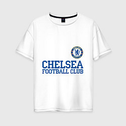 Футболка оверсайз женская Chelsea FC: Blue цвета белый — фото 1