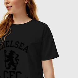 Футболка оверсайз женская Chelsea CFC, цвет: черный — фото 2