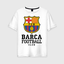 Женская футболка оверсайз Barcelona Football Club