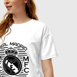Футболка оверсайз женская Real Madrid MFC, цвет: белый — фото 2