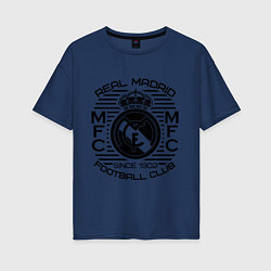 Футболка оверсайз женская Real Madrid MFC, цвет: тёмно-синий