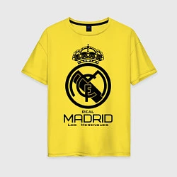 Футболка оверсайз женская Real Madrid, цвет: желтый