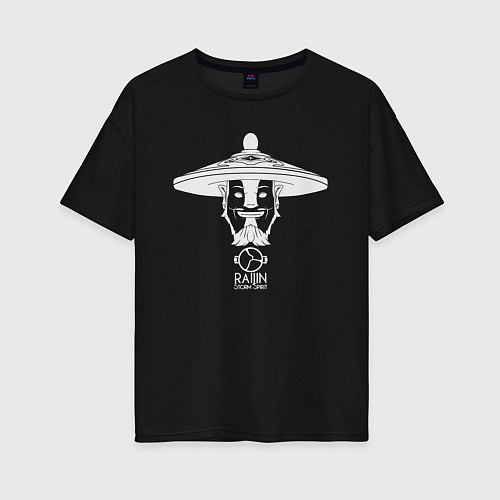 Женская футболка оверсайз Storm Spirit из Доты 2 / Черный – фото 1