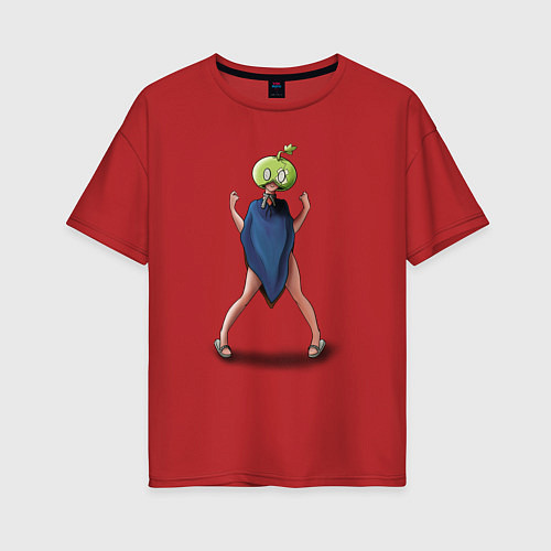 Женская футболка оверсайз Суйка доктор Стоун / Красный – фото 1