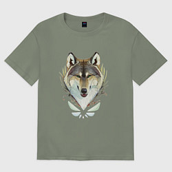 Женская футболка оверсайз Зимний хранитель