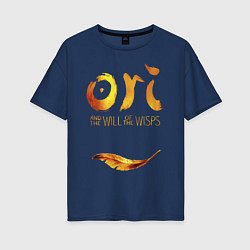 Футболка оверсайз женская Ori and the Will of the Wisps, цвет: тёмно-синий