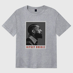 Футболка оверсайз женская Nipsey - King, цвет: меланж