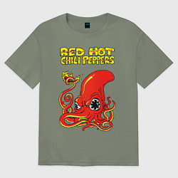 Футболка оверсайз женская RED HOT CHILI PEPPERS, цвет: авокадо