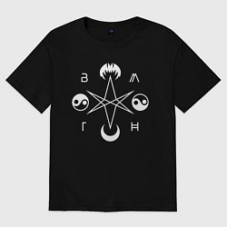 Футболка оверсайз женская BMTH, цвет: черный