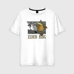 Футболка оверсайз женская Elden Ring Pot Горшок, цвет: белый