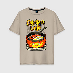 Женская футболка оверсайз Calcifer cook