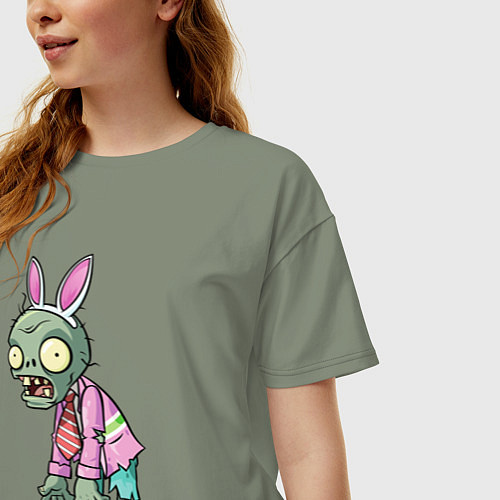 Женская футболка оверсайз Rab Zombie / Авокадо – фото 3