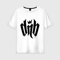 Футболка оверсайз женская DnВ, цвет: белый