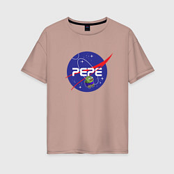 Женская футболка оверсайз Pepe Pepe space Nasa