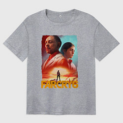 Футболка оверсайз женская FAR CRY 6 ФАР КРАЙ 6 ПОСТЕР, цвет: меланж