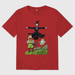 Футболка оверсайз женская TurnipHead, цвет: красный