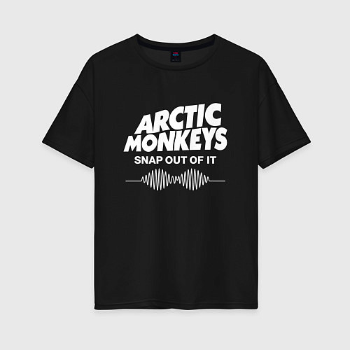 Женская футболка оверсайз Arctic Monkeys, группа / Черный – фото 1