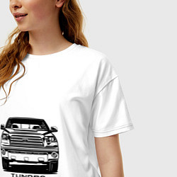 Футболка оверсайз женская Тойота Тундра, цвет: белый — фото 2