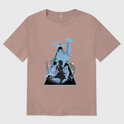 Женская футболка оверсайз Genshin Impact AyakaАяка