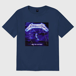 Футболка оверсайз женская Ride The Lighting, цвет: тёмно-синий