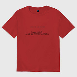 Футболка оверсайз женская Lord Of The Drinks, цвет: красный