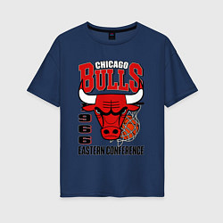 Женская футболка оверсайз Chicago Bulls NBA