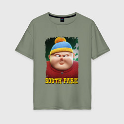 Женская футболка оверсайз Eric Cartman 3D South Park