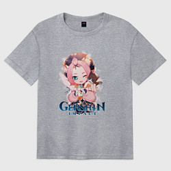 Женская футболка оверсайз Диона Diona Genshin Impact