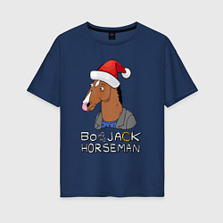 Футболка оверсайз женская Bo Ho Ho Jack Horseman, цвет: тёмно-синий