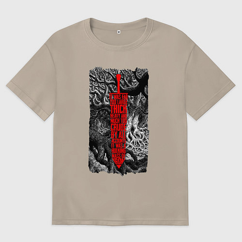 Женская футболка оверсайз BERSERK SWORD БЕРСЕРК МЕЧ / Миндальный – фото 1