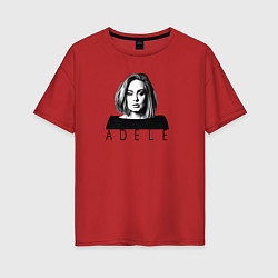 Футболка оверсайз женская ADELE, цвет: красный