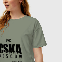 Футболка оверсайз женская CSKA since 1911, цвет: авокадо — фото 2