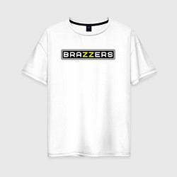 Футболка оверсайз женская Brazzers, цвет: белый