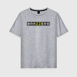 Футболка оверсайз женская Brazzers, цвет: меланж