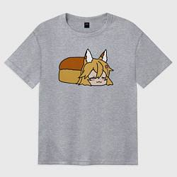 Футболка оверсайз женская Сенко хлеб, цвет: меланж