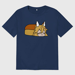 Футболка оверсайз женская Сенко хлеб, цвет: тёмно-синий