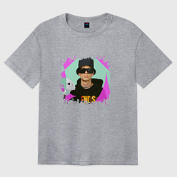 Футболка оверсайз женская Стильный Слава Мэрлоу, цвет: меланж